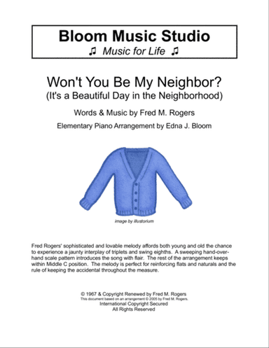 Won't You Be My Neighbor? (it's A Beautiful Day In The Neighborhood)