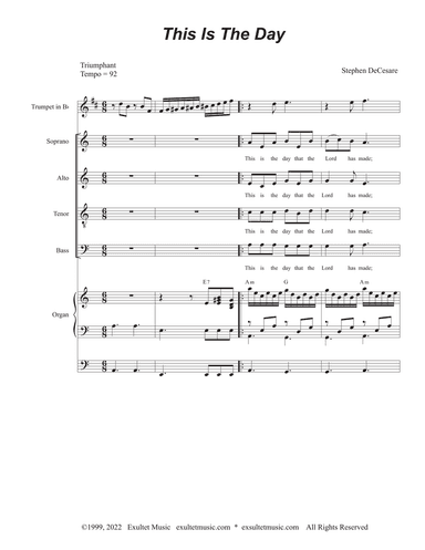 This Is The Day (SATB)