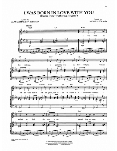 I Was Born In Love With You