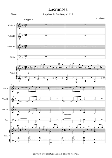 Mozart: Requiem K.626 6.Lacrimosa