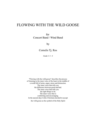 FLOWING WITH THE WILD GOOSE