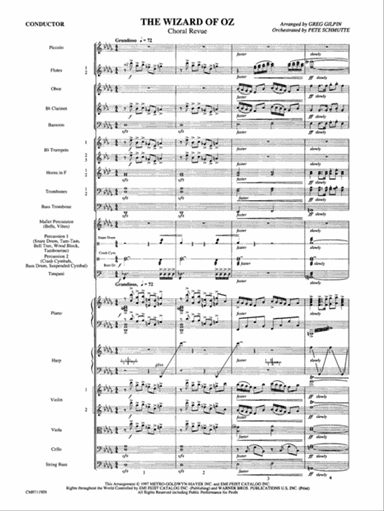 The Wizard of Oz -- Choral Revue: Score