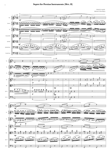 Septet for Persian Instruments (Mvt. II)