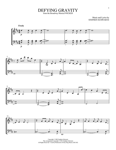 Defying Gravity (from Wicked)