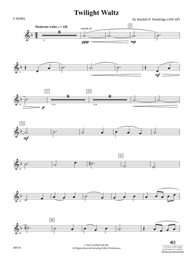 Twilight Waltz: 1st F Horn
