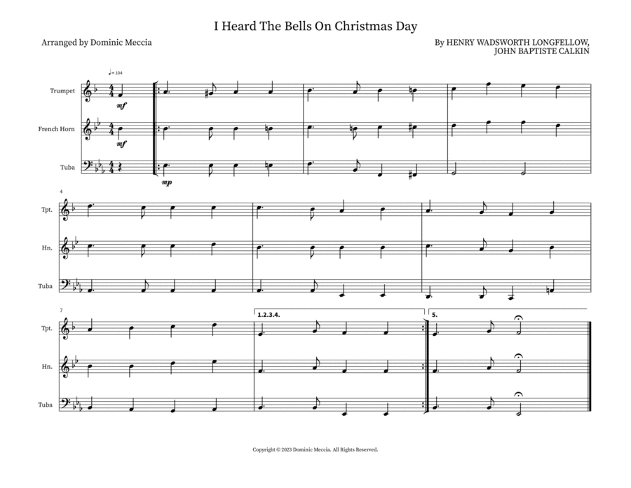 I Heard The Bells On Christmas Day