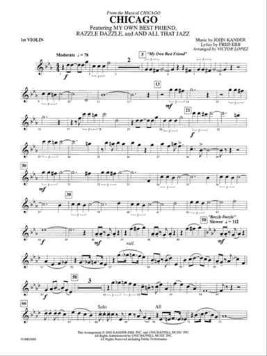 Chicago (from the musical Chicago): 1st Violin