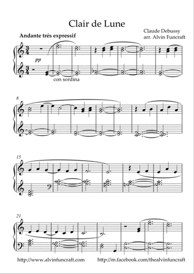Clair de Lune / Claude Debussy / Alvin Funcraft
