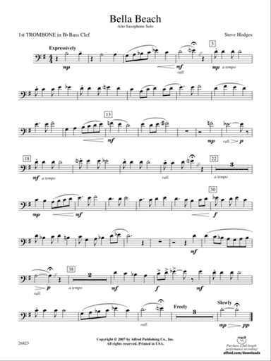 Bella Beach: (wp) 1st B-flat Trombone B.C.