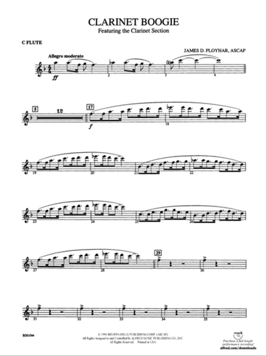 Clarinet Boogie: Flute
