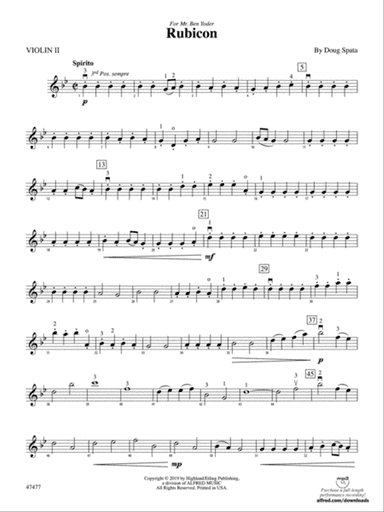 Rubicon: 2nd Violin