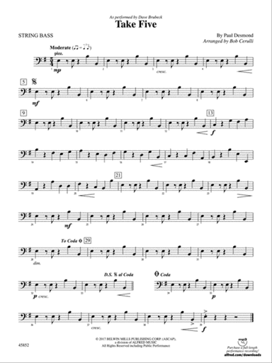 Take Five: String Bass