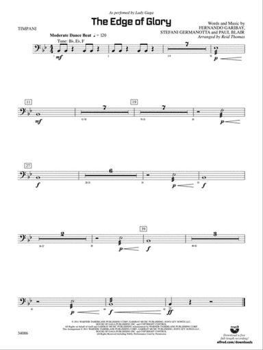 The Edge of Glory: Timpani