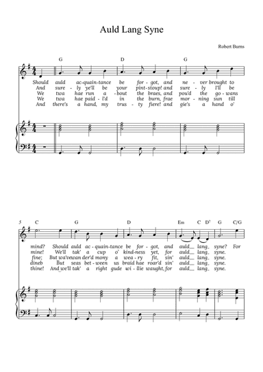 Auld Lang Syne