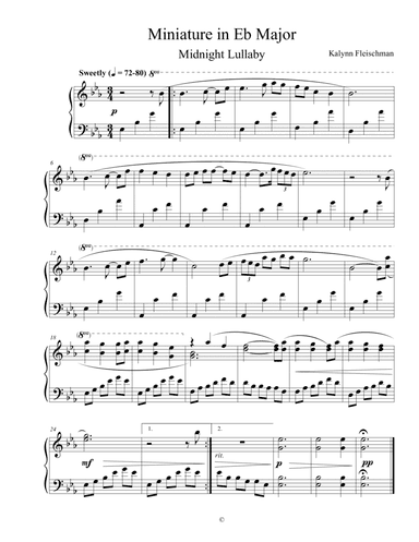 Miniature in Eb Major: Midnight Lullaby