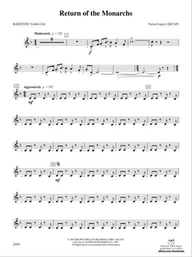 Return of the Monarchs: Baritone T.C.