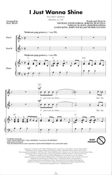 I Just Wanna Shine (arr. Mac Huff)