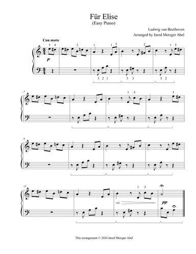 Fur Elise (Easy Piano)
