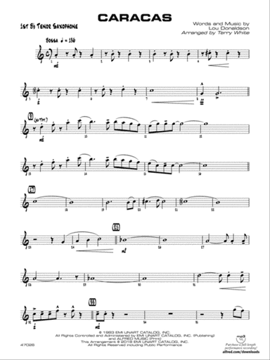 Caracas: B-flat Tenor Saxophone