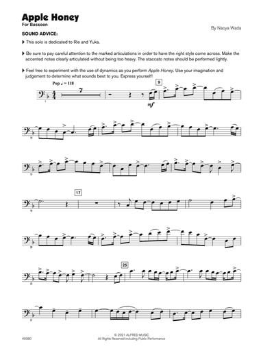 Apple Honey (Sound Innovations Soloist, Bassoon)