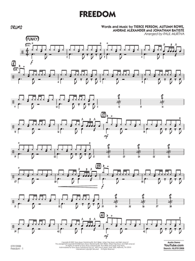 Freedom (arr. Paul Murtha) - Drums