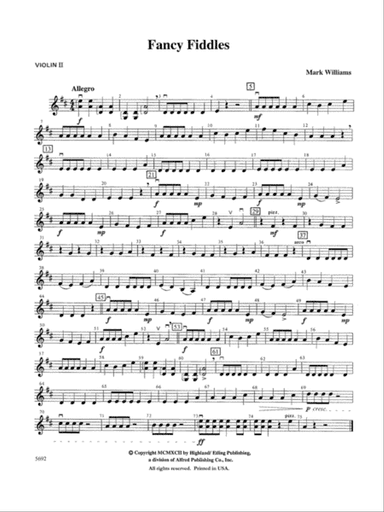 Fancy Fiddles: 2nd Violin