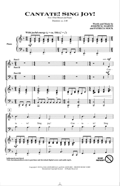 Cantate! Sing Joy!