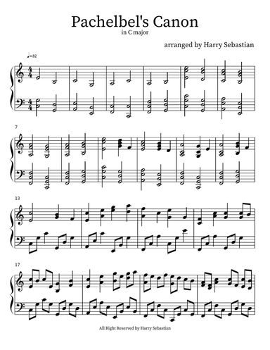 JS Bach- Pachelbel's Canon in C major ( Advance Version)