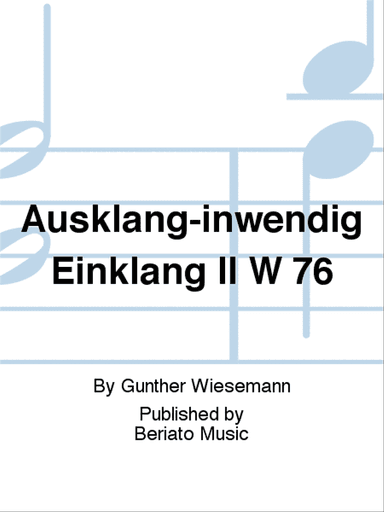 Ausklang-inwendig Einklang II W 76