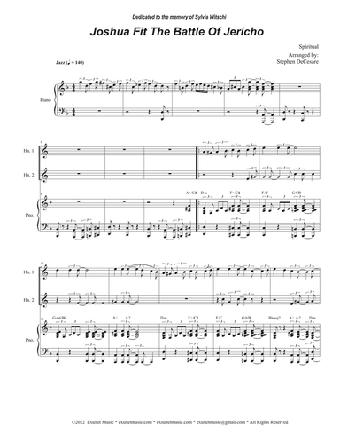Joshua Fit The Battle of Jericho (French Horn Duet)