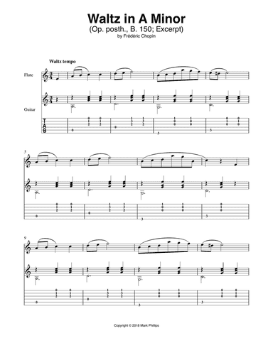 Waltz in A Minor (Op. posth., B. 150)