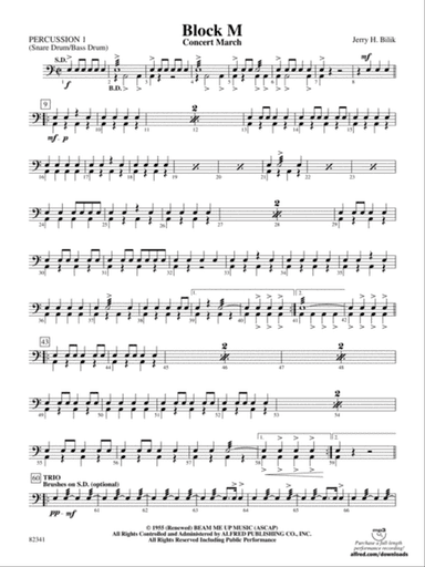 Block M: 1st Percussion