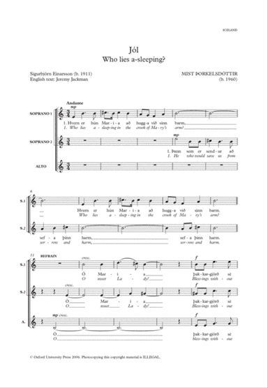 J'ol (Who lies a-sleeping?)