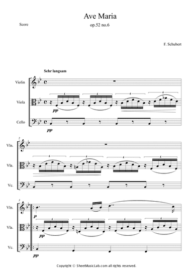 Ave Maria D.839 B flat Major