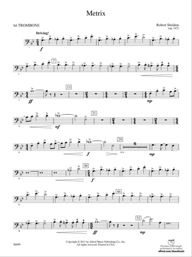 Metrix: 1st Trombone