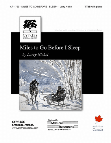 Miles to Go Before I Sleep