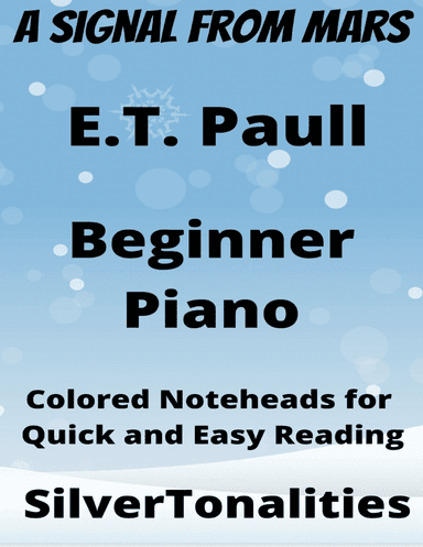 A Signal From Mars Beginner Piano Sheet Musiic with Colored Notation