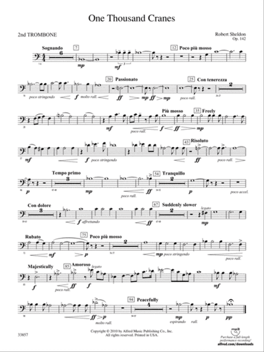 One Thousand Cranes: 2nd Trombone