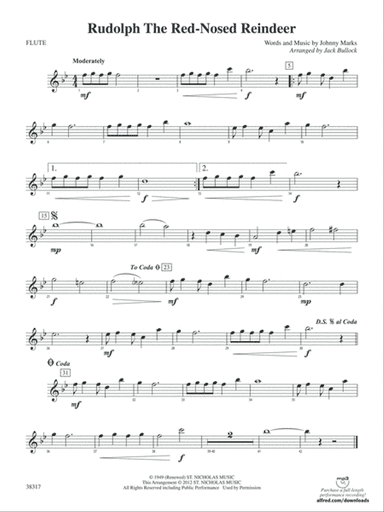 Rudolph the Red-Nosed Reindeer: Flute