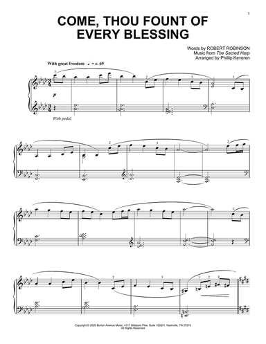 Come, Thou Fount Of Every Blessing (arr. Phillip Keveren)