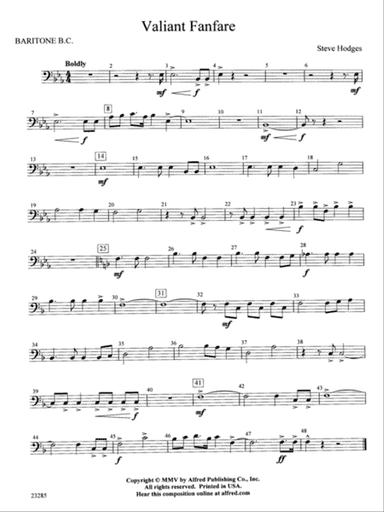 Valiant Fanfare: Baritone B.C.