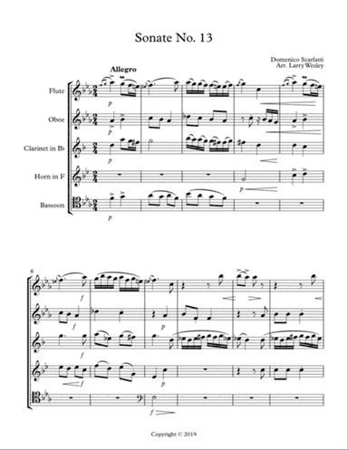 Scarlatti Sonate Nos. 13 & 23