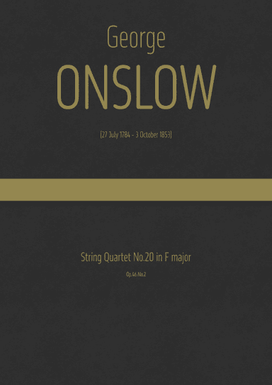 Onslow - String Quartet No.20 in F major, Op.46 No.2