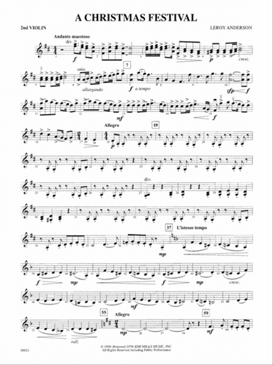 A Christmas Festival: 2nd Violin