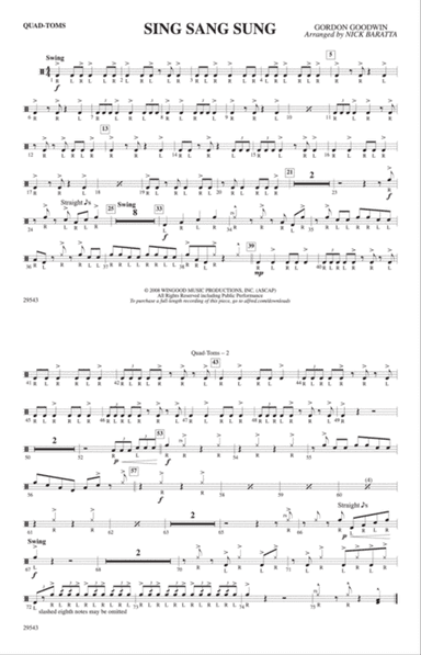 Sing Sang Sung: Quad-Toms