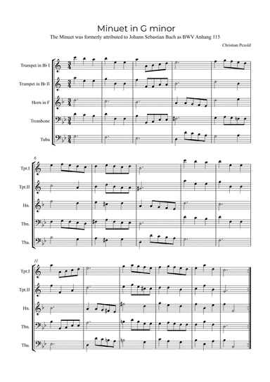 Minuet In G minor