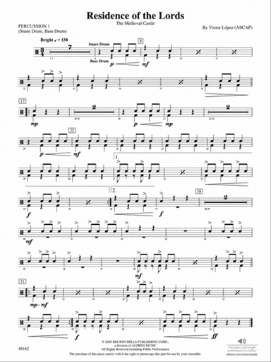 Residence of the Lords: 1st Percussion