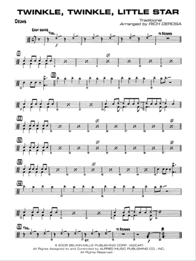 Twinkle, Twinkle Little Star: Drums