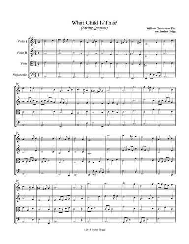 What Child Is This (String Quartet)