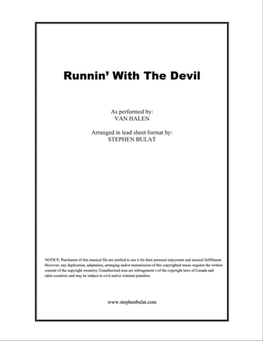 Runnin' With The Devil